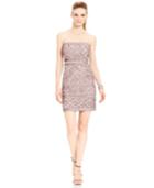 Adrianna Papell Strapless Beaded Shift Dress