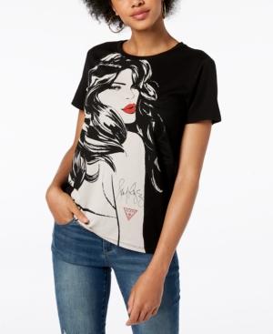 Guess Crew-neck Jlo-graphic T-shirt
