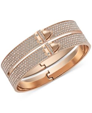 Swarovski Rose Gold-tone Pvd Bangle Bracelet
