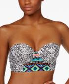 Hula Honey Desert Daze Printed Underwire Push-up Bikini Top Women's Swimsuit