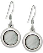 Giani Bernini Round Mother-of-pearl Drop Earrings In Sterling Silver, Only At Macy's