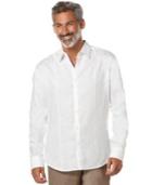 Cubavera Tucked Long-sleeve Linen Shirt