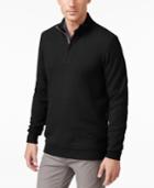 Tasso Elba Men's Honeycomb Textured Quarter Zip Sweater, Only At Macy's