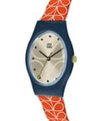 Orla Kiely Watch, Red Stem Strap With Buckle Closure