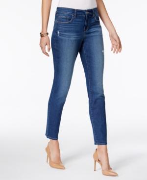 Style & Co Rip-detail Skinny Ankle Jeans, Only At Macy's