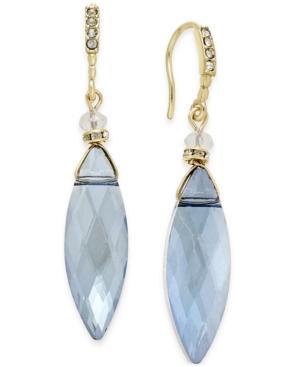 Inc International Concepts Gold-tone Pave & Navette Crystal Drop Earrings, Only At Macy's