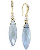 Inc International Concepts Gold-tone Pave & Navette Crystal Drop Earrings, Only At Macy's
