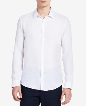 Calvin Klein Men's Slim Fit Linen Shirt