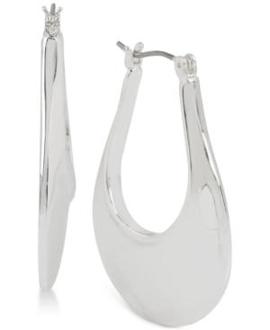 Robert Lee Morris Soho Silver-tone Wide-style Hoop Earrings
