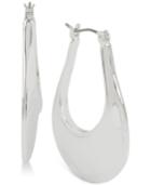 Robert Lee Morris Soho Silver-tone Wide-style Hoop Earrings