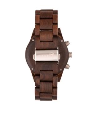 Earth Wood Castillo Wood Bracelet Watch W/date Brown 45mm