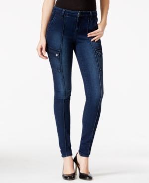 Style & Co. Low-rise Dark Wash Cargo Jeggings, Only At Macy's