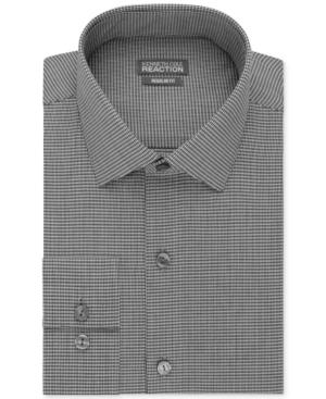 Kenneth Cole Reaction Slim-fit Performance Micro Check Dress Shirt