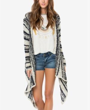 O'neill Juniors' Riku Striped Open-front Cardigan