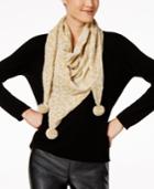 Inc International Concepts Metallic Animal-print Triangle Scarf, Created For Macy's