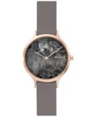 Skagen Women's Anita Grey Leather Strap Watch 34mm