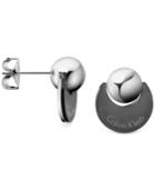 Calvin Klein Bi-color Disc Stud Earrings