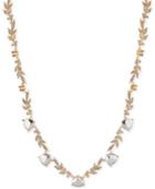 Lonna & Lilly Gold-tone Leaf Crystal Necklace