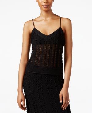 Rachel Rachel Roy Sleeveless Crocheted Knit Top
