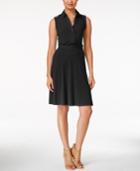 Ny Collection Sleeveless Utility Shirtdress, Only At Macy's