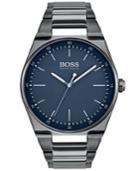 Boss Men's Magnitude Gray Stainless Steel Bracelet Watch 42mm
