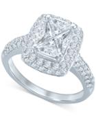 Diamond Engagement Ring (2 Ct. T.w.) In 14k White Gold