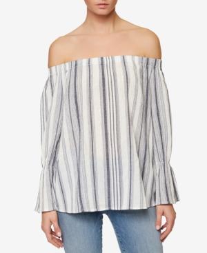 Sanctuary Charlotte Striped Off-the-shoulder Top