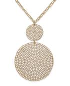 Thalia Sodi Gold-tone Etched Disks Pendant Necklace, Only At Macy's