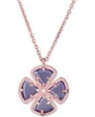 Amethyst Clover Pendant Necklace (2-3/4 Ct. T.w.) In 18k Rose Gold-plated Sterling Silver, 16 + 1 Extender