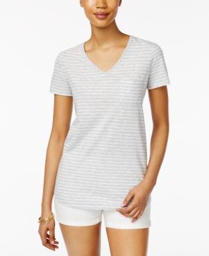 Style & Co Striped T-shirt, Created For Macy's