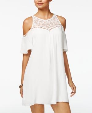 Bcx Juniors' Cold-shoulder Shift Dress