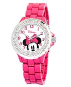 Disney Minnie Mouse Women's Pink Alloy Enamel Spark Watch