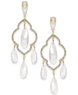 Kate Spade New York Gold-tone Multi-stone Chandelier Earrings
