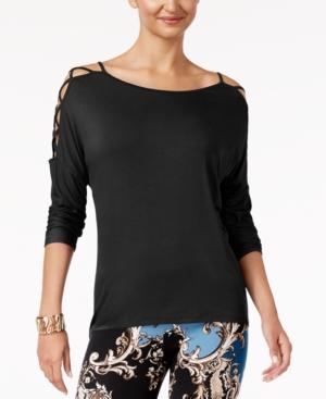 Thalia Sodi Lattice-detail Top, Only At Macy's