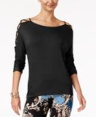 Thalia Sodi Lattice-detail Top, Only At Macy's