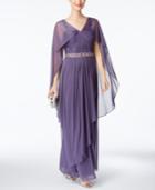 Alex Evenings Embellished Chiffon-overlay Gown