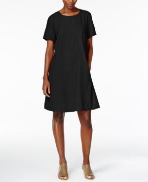 Eileen Fisher Silk Noil Shift Dress