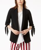 Bar Iii Tie-sleeve Blazer, Created For Macy's