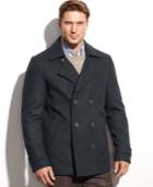 Calvin Klein Wool-blend Double-breasted Pea Coat