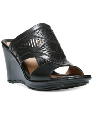 Naturalizer Oshea Open Toe Wedge Sandals Women's Shoes