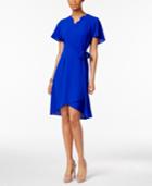 Monteau Petite Floral-print Wrap Dress