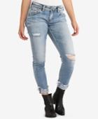 Silver Jeans Co. Kenni Ripped Girlfriend Jeans