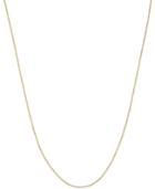 Beaded Link Necklace (3/4mm) In 14k Gold
