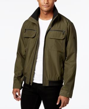 Calvin Klein Men's Micro-grid Bomber Jacket