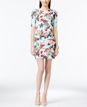 Cece By Cynthia Steffe Boquet-print Scuba Dress