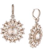 Marchesa Gold-tone Crystal Drop Earrings