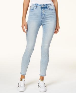 Celebrity Pink Juniors' High Rise Ripped Skinny Jeans