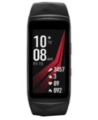 Samsung Unisex Gear Fit2 Pro Diamond Black & Red Rubber Smart Watch 25x51mm