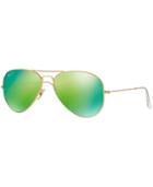 Ray-ban Polarized Original Aviator Mirrored Sunglasses, Rb3025 58
