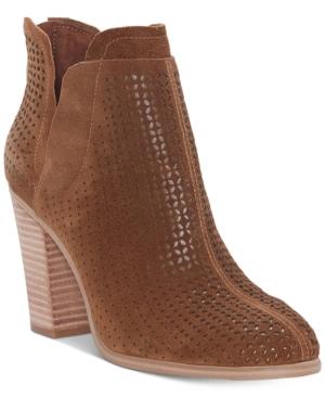 Vince Camuto Farrier Perforated Booties Women's Shoes